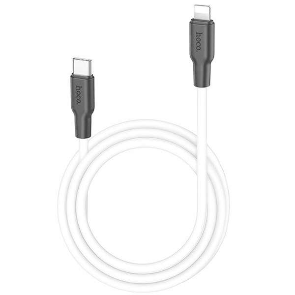 USB კაბელი Hoco X21 Plus Silicone Type-C to Lightning, 1m, Black/White